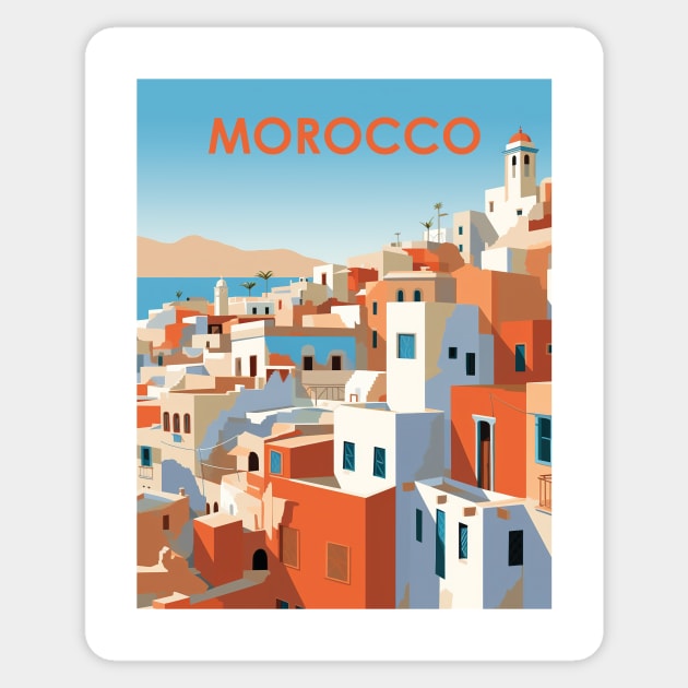 MOROCCO Sticker by MarkedArtPrints